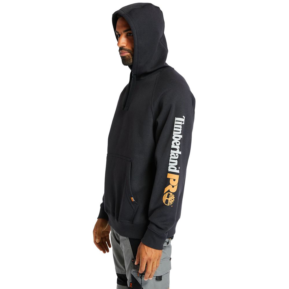 Timberland Φουτερ Ανδρικα Μαυρα - Pro® Hood Honcho Sport Hoodie - Greece 8425906-PV